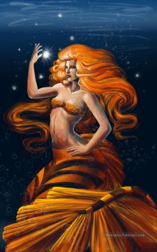 par la mer Tableau Peinture - la sorcière de la mer